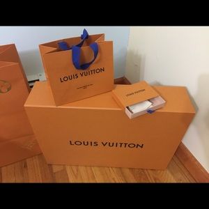 Original Louis Vuitton boxes and bag